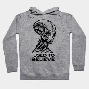 I Used to Believe. Alien distressed Hoodie